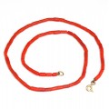 colier fin, din coral natural & aur 18k. Italia